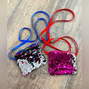 Over shoulder bags - Girls set of 2 sequined mini  Bags NEW-packaged